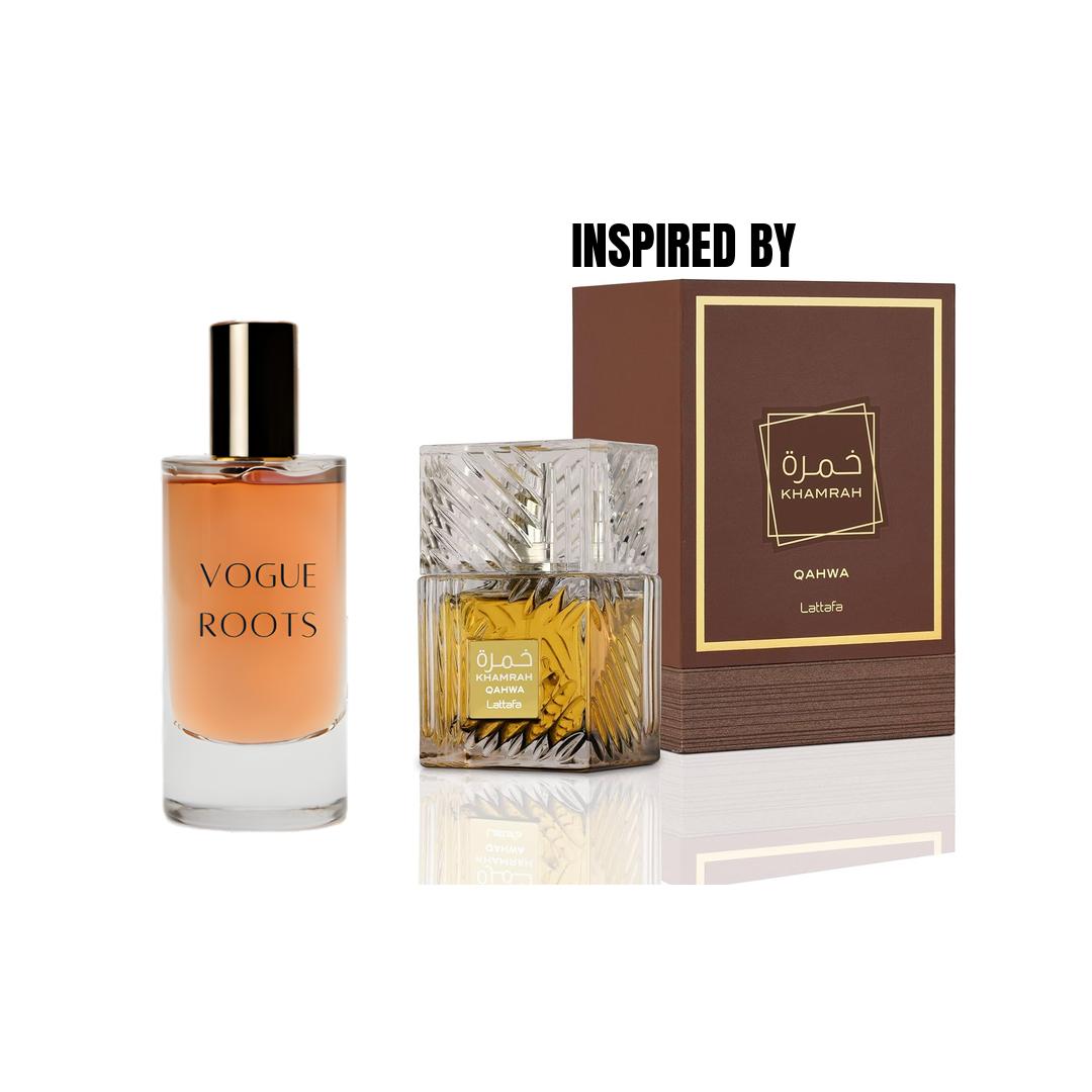 Inspired By LATTAFA KHAMRAH QAHWA- Vogue Roots