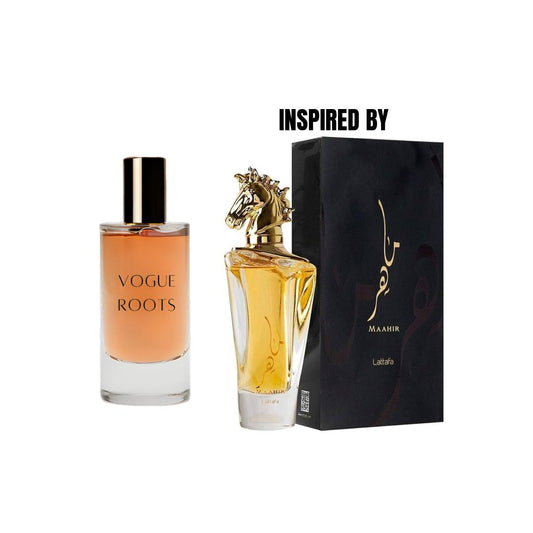 Inspired By LATTAFA MAAHIR GOLD- Vogue Roots