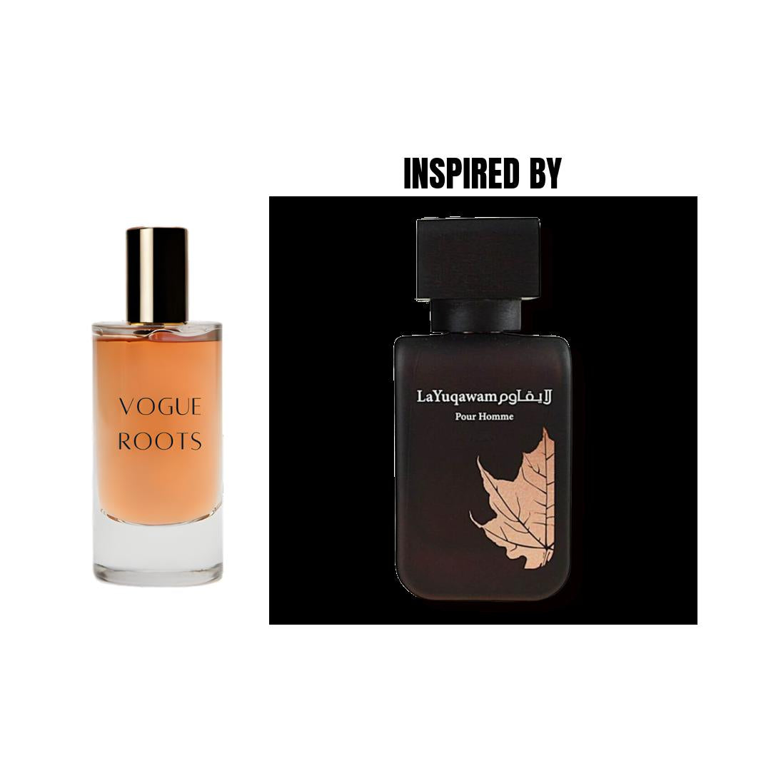 Inspired By RASASI LA YUQAWAM POUR HOMME- Vogue Roots