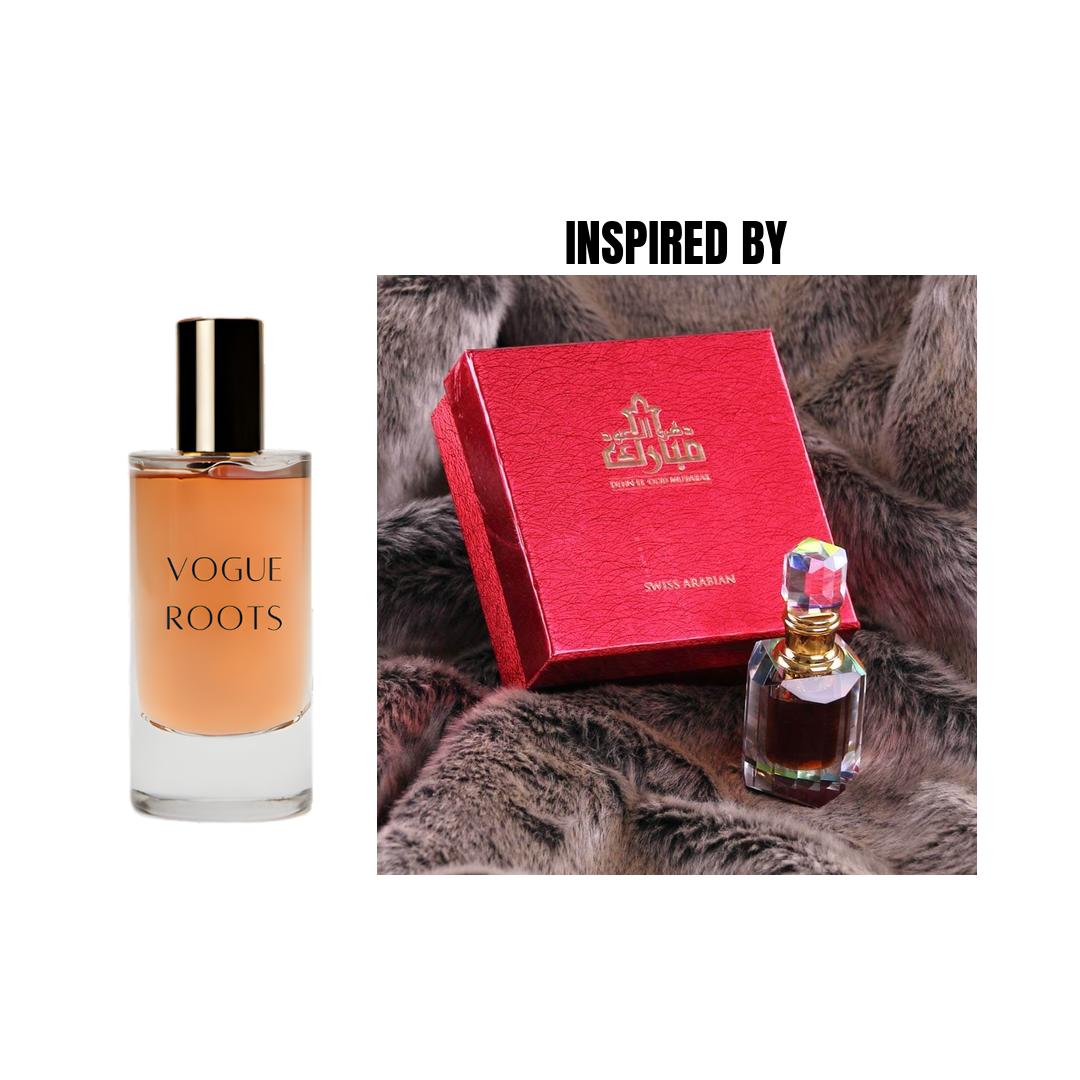 Inspired By SWISS ARABIAN DEHNAL OUD MUBARAK- Vogue Roots
