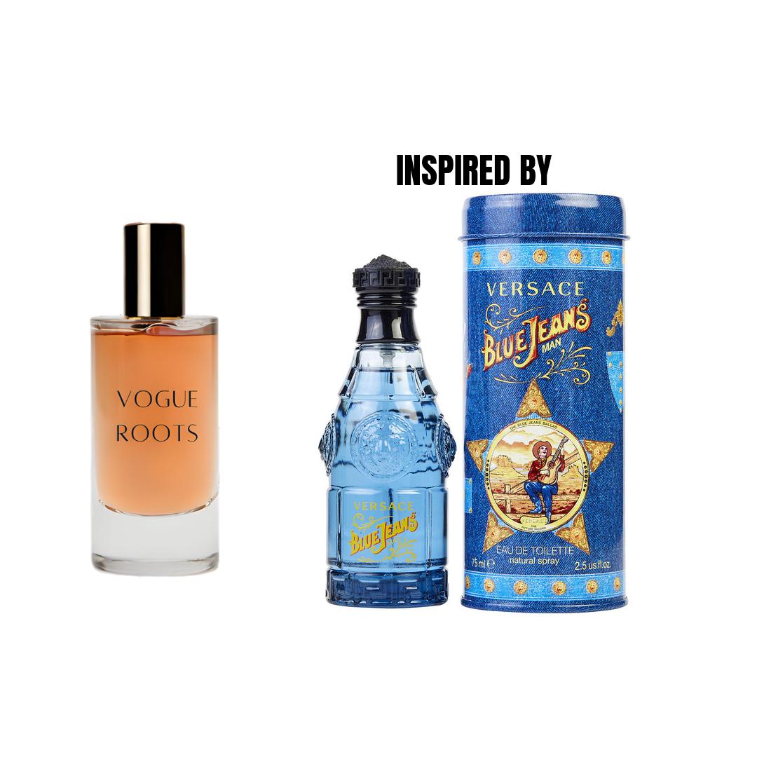 Inspired By VERSACE BLUE JEAN- Vogue Roots