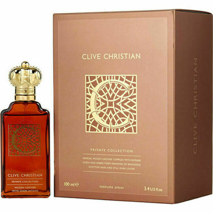 Inspired By Christian Clive C for men woody leather with oudh intense