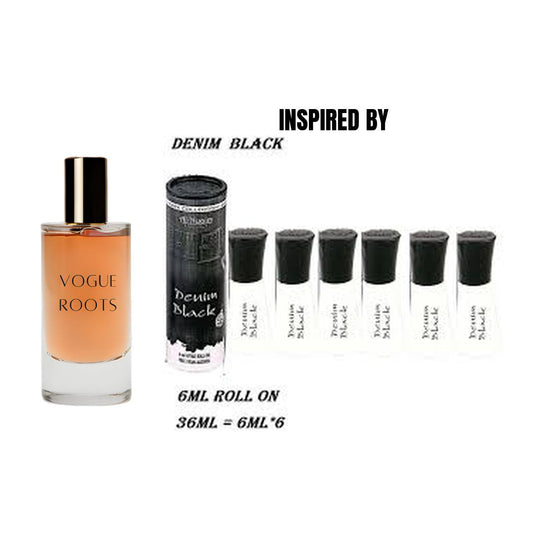 Inspired By AL NUAIM – DENIM BLACK- Vogue Roots