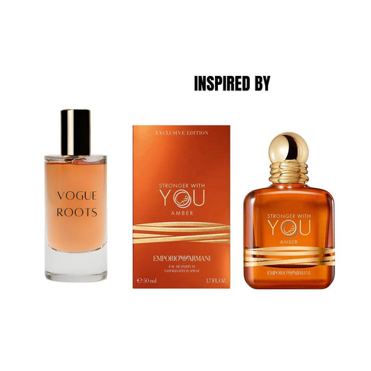 Inspired By ARMANI Stronger with you AMBER- Vogue Roots