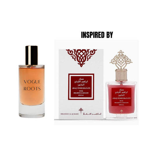 Inspired By IBRAHIM AL QURASHI - ABAQ POMEGRANATE MUSK- Vogue Roots