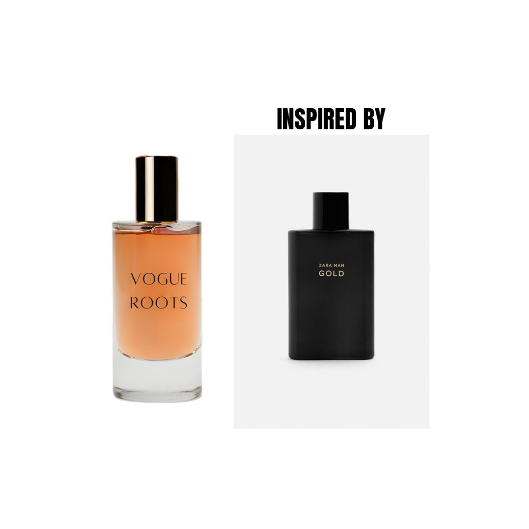 Inspired By ZARA MAN GOLD- Vogue Roots