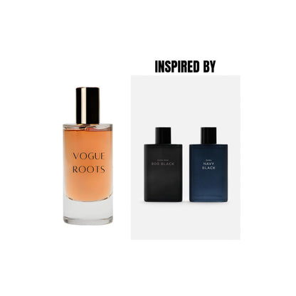 Inspired By ZARA NAVY BLACK- Vogue Roots